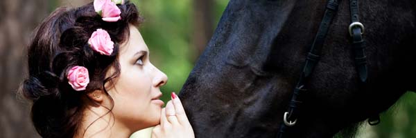 novia caballo