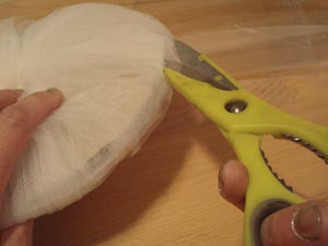 diy pompones de tul