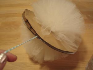 diy pompones de tul