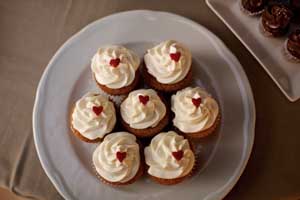 cupcakes corazón
