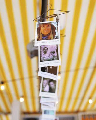 Escort Cards en fotos polaroid