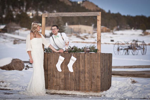 boda en la nieve