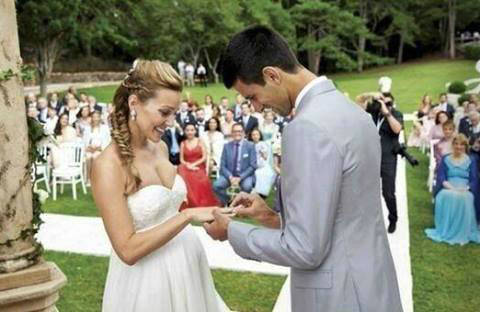 Novak Djokovic and Jelena Ristic