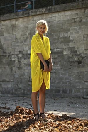 vestido amarillo