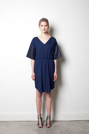 palomaire vestido azul marino