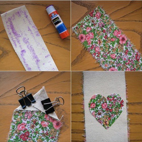 Manualidades: Marcapáginas con mucho corazón