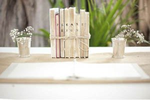 mesa de firmas stylemepretty