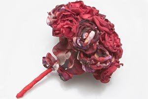 ramo rojo peonias