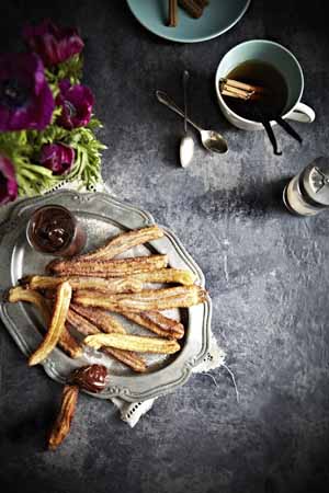 recena chocolate con churros